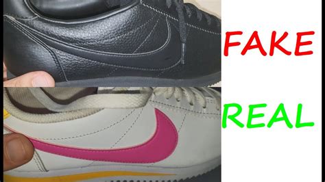 fake nike cortez vs real|nike cortez counterfeit shoes.